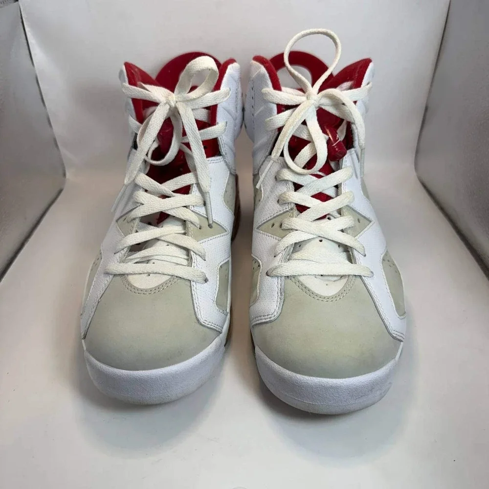 Air Jordan 6 Retro Alternate 91 White Gym Red 384664-113 Mens Size 8.5